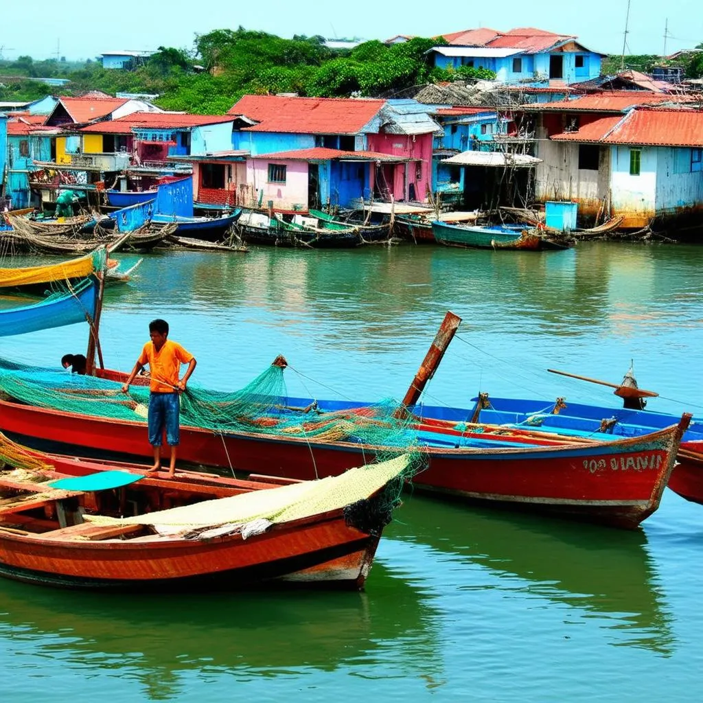 Hon Son Island Fishing Village