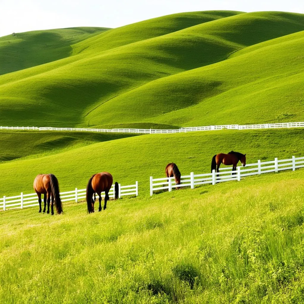 Horses in a field