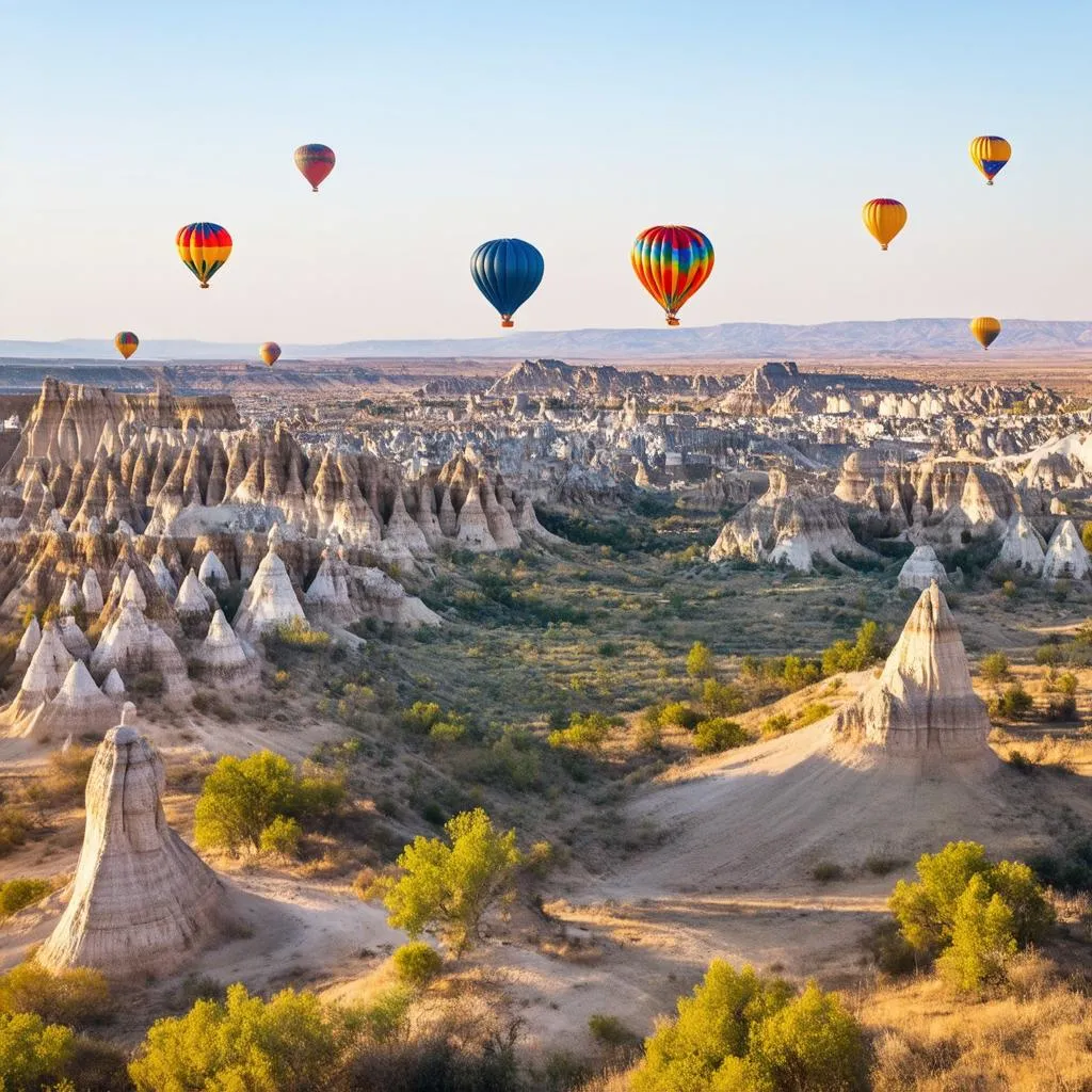 Hot Air Balloons over Cappadocia