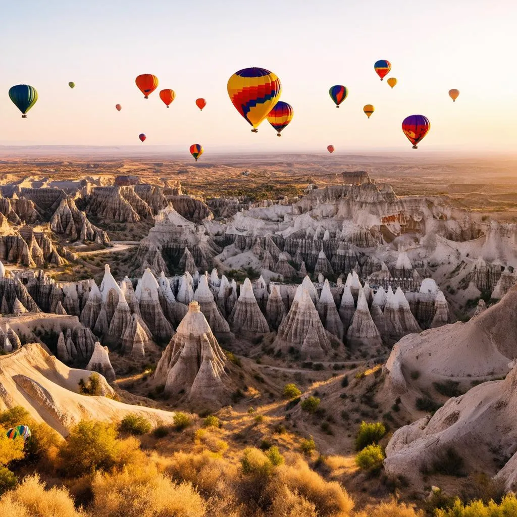 Hot Air Balloons Over Cappadocia