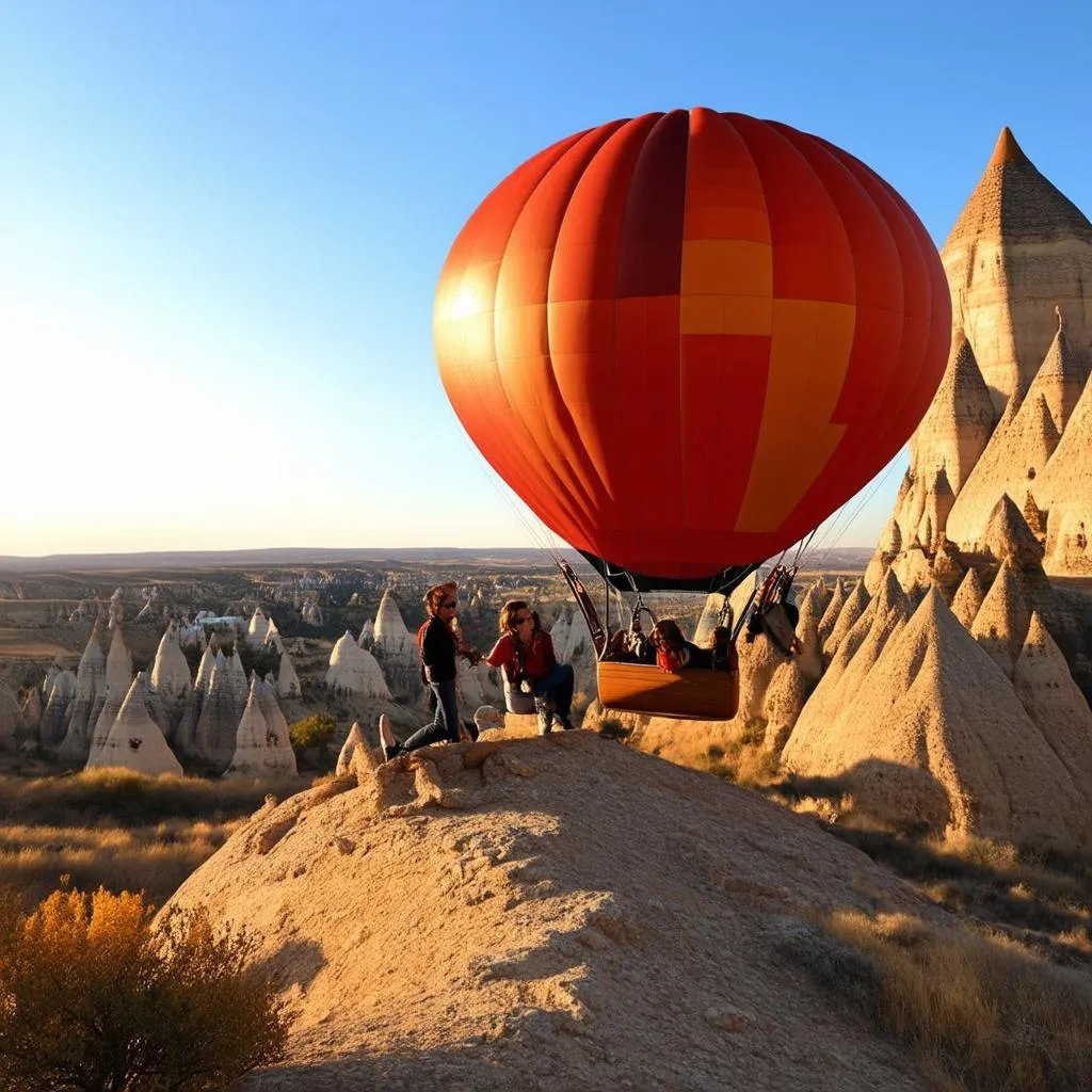 Hot air balloon ride in Cappadocia