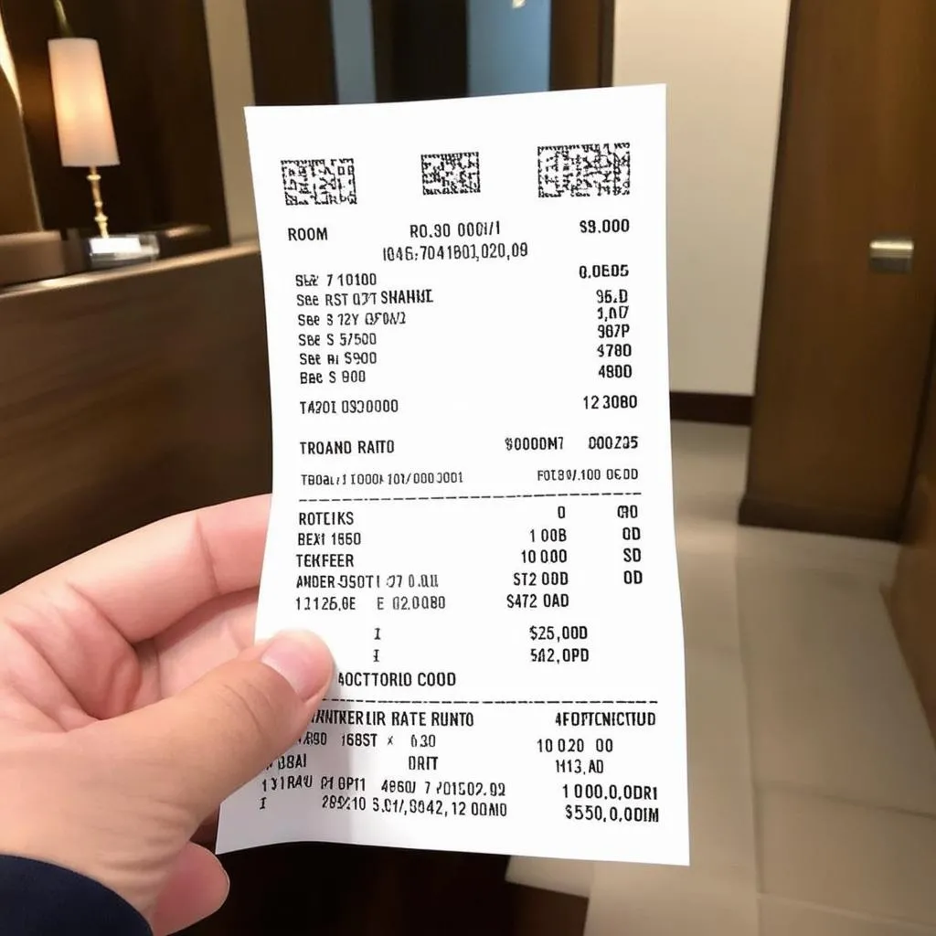 Hotel Receipt