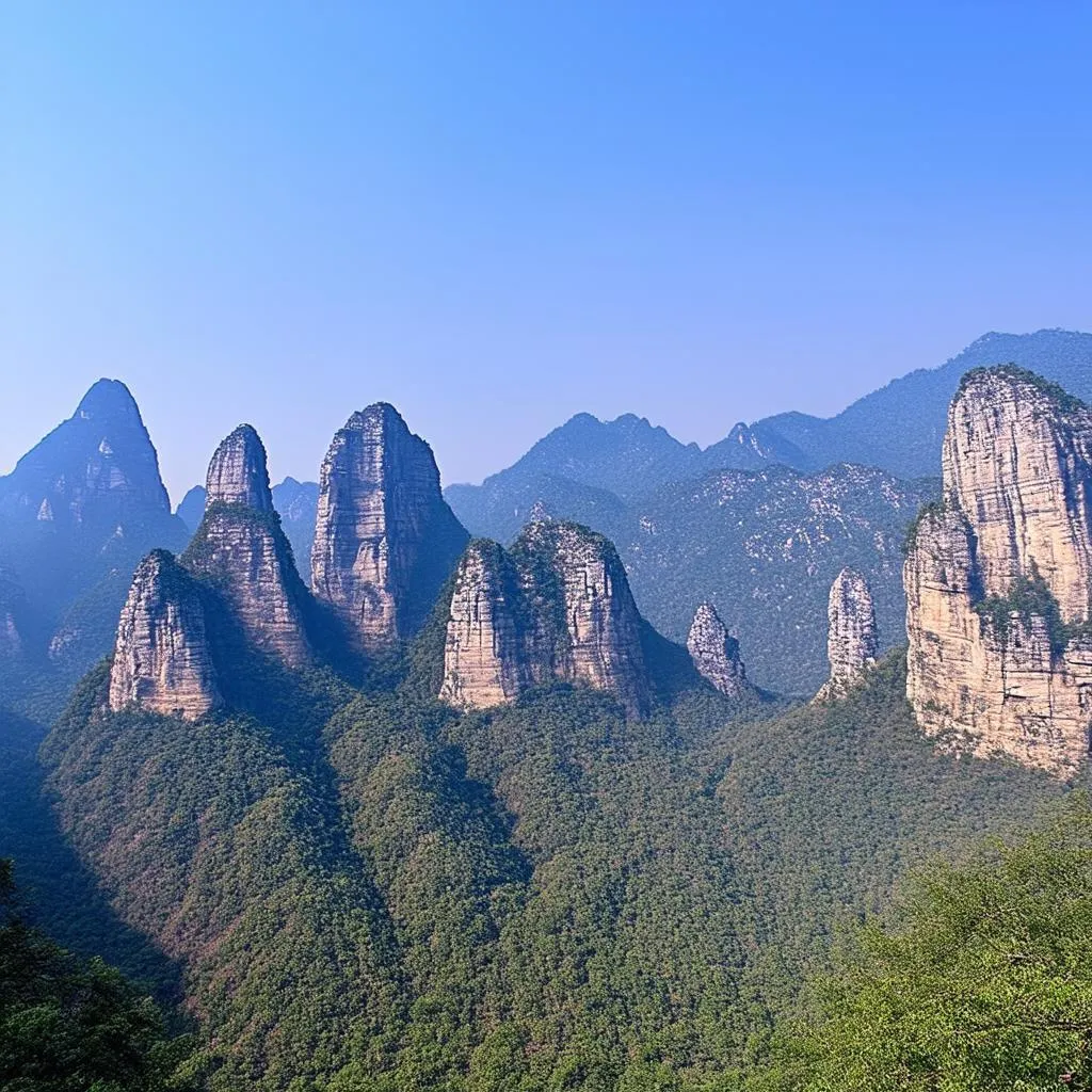 Huashan mountain range