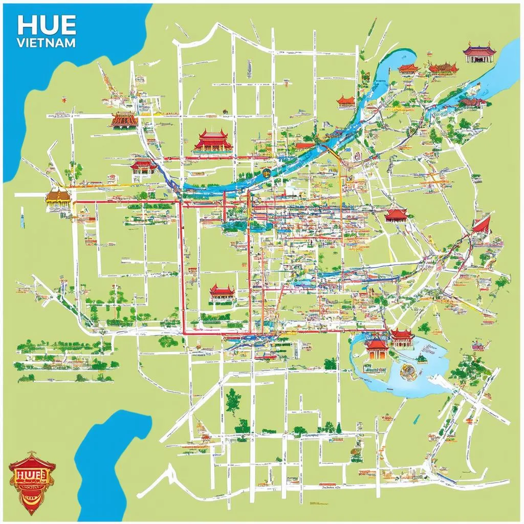 Tourist Map of Hue