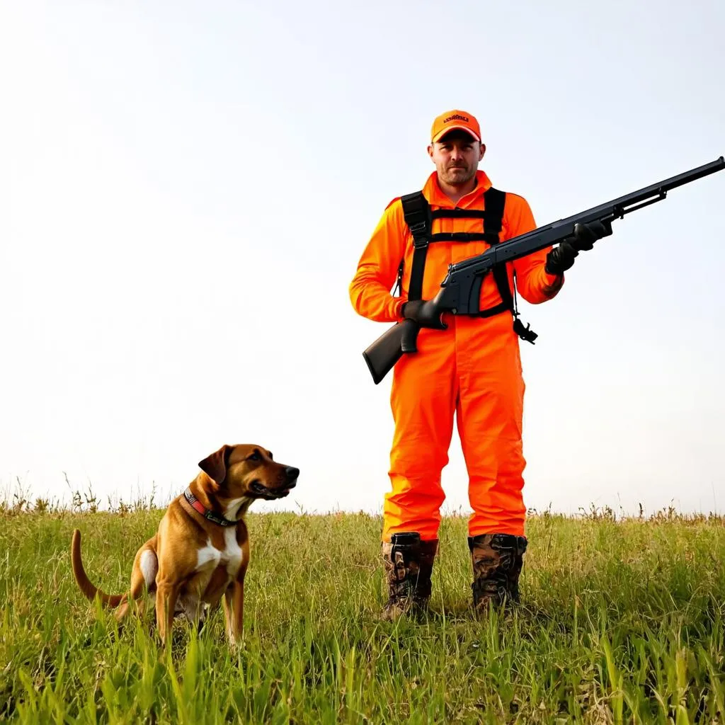 Hunter in Field