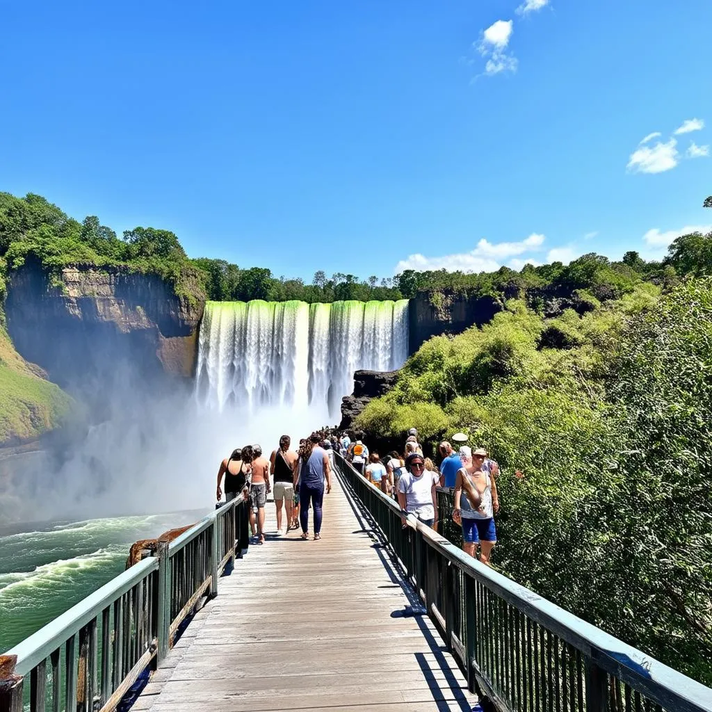 Iguazu Falls Devil's Throat walkway