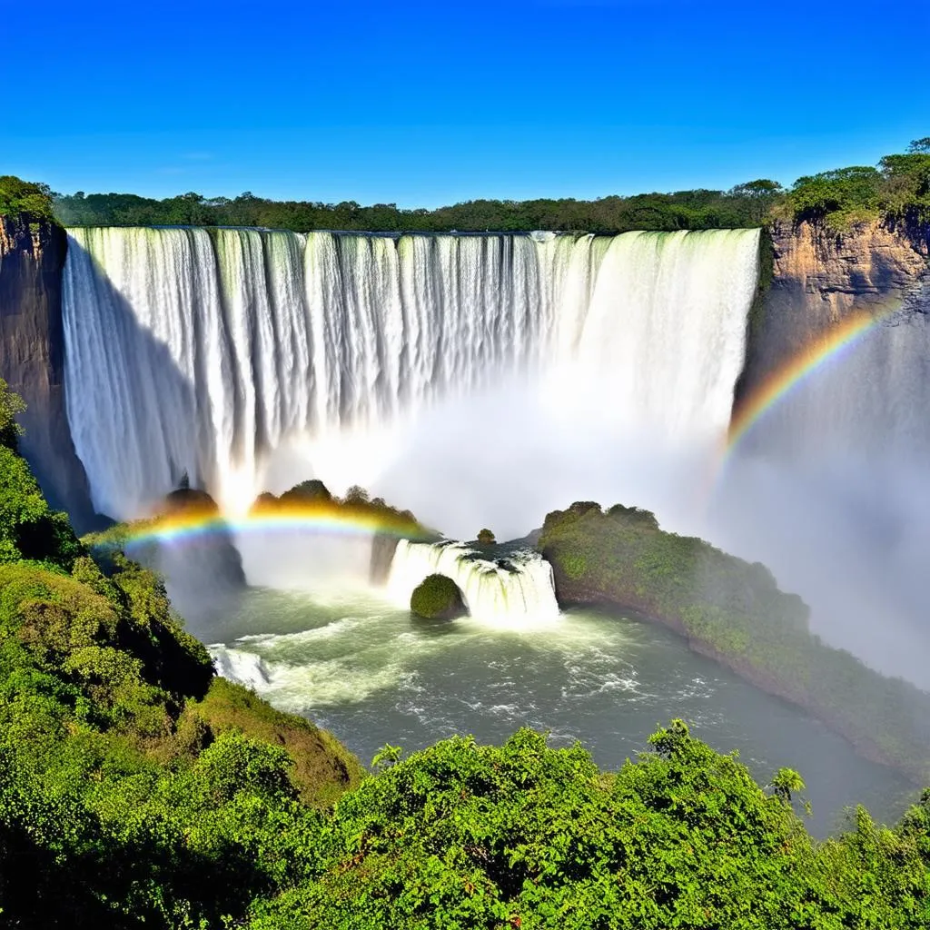 Iguazu Falls panoramic view