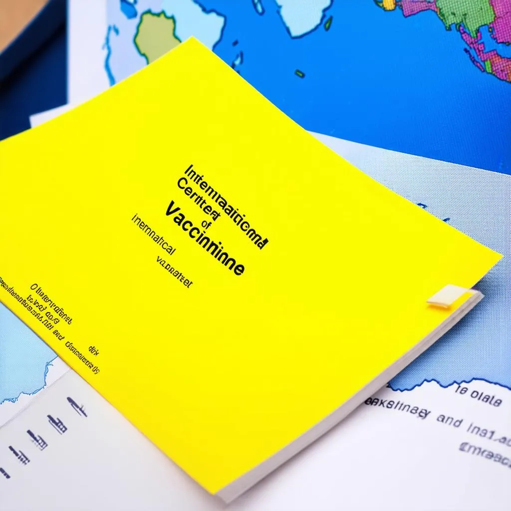 Yellow World Health Organization booklet