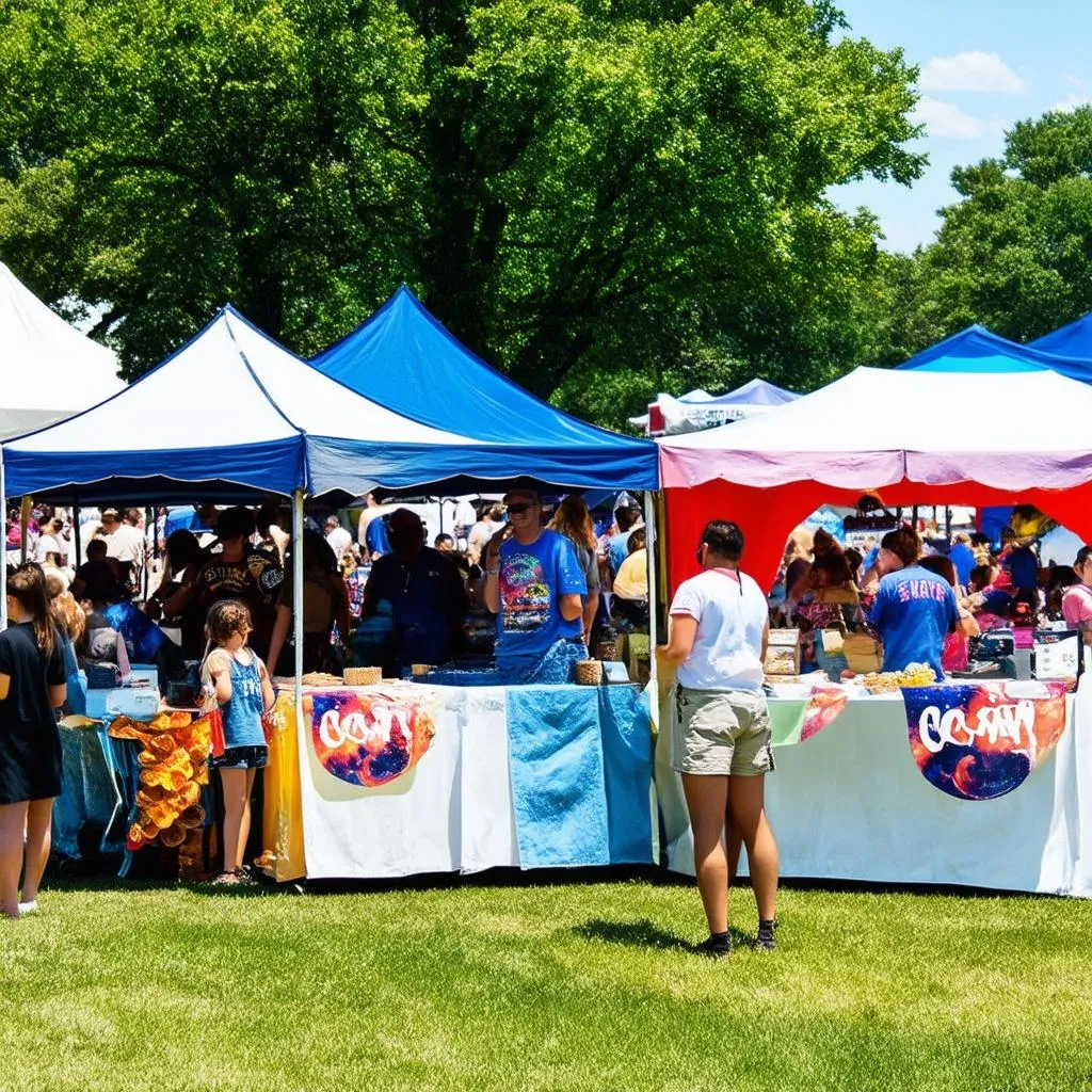 A lively festival in Indiana celebrating the solar eclipse