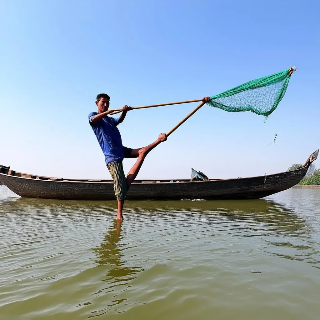 Fisherman on Inle Lake