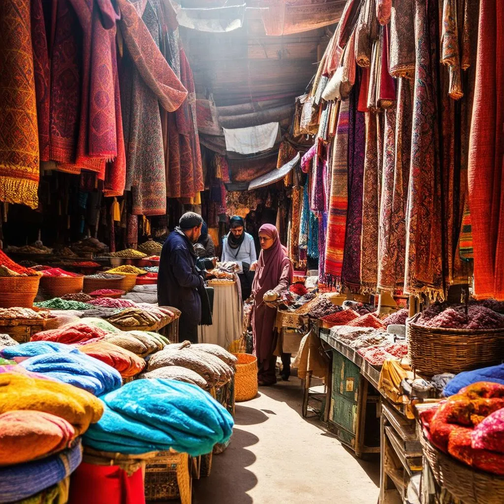 Busy Iranian Bazaar