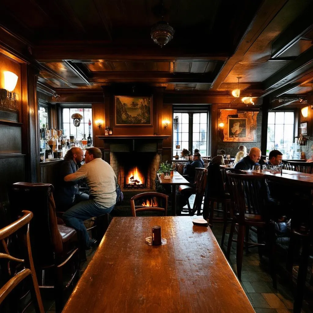 Traditional Irish Pub Interior