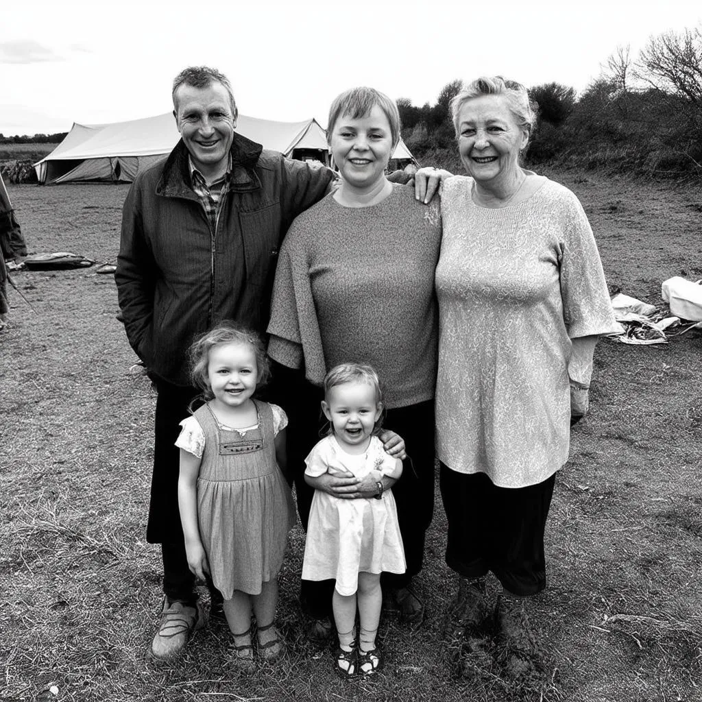 Irish Traveller family