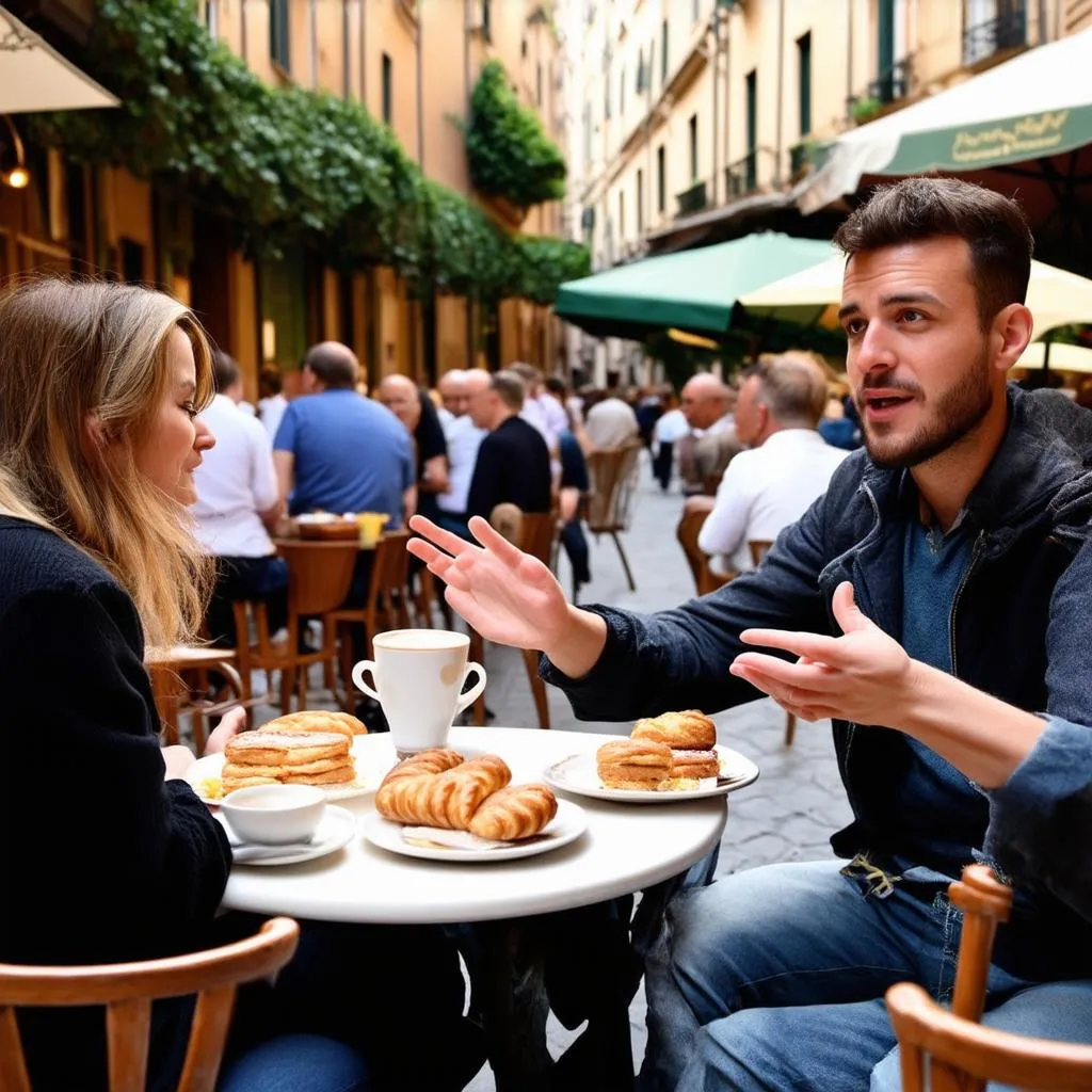 Italian Cafe Conversation