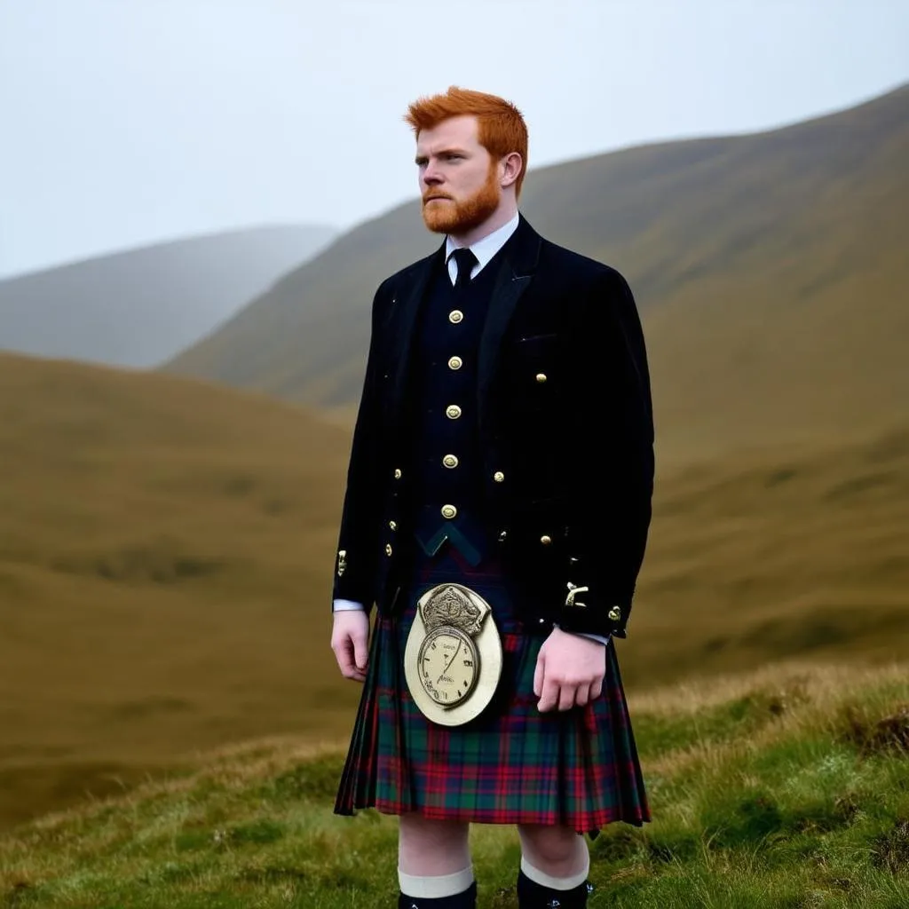 Jamie Fraser in the Scottish Highlands