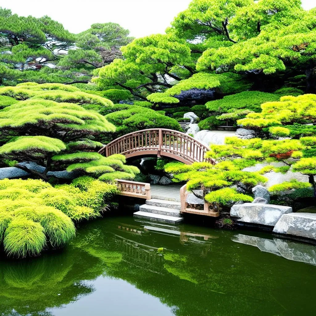 Tranquil Japanese Garden