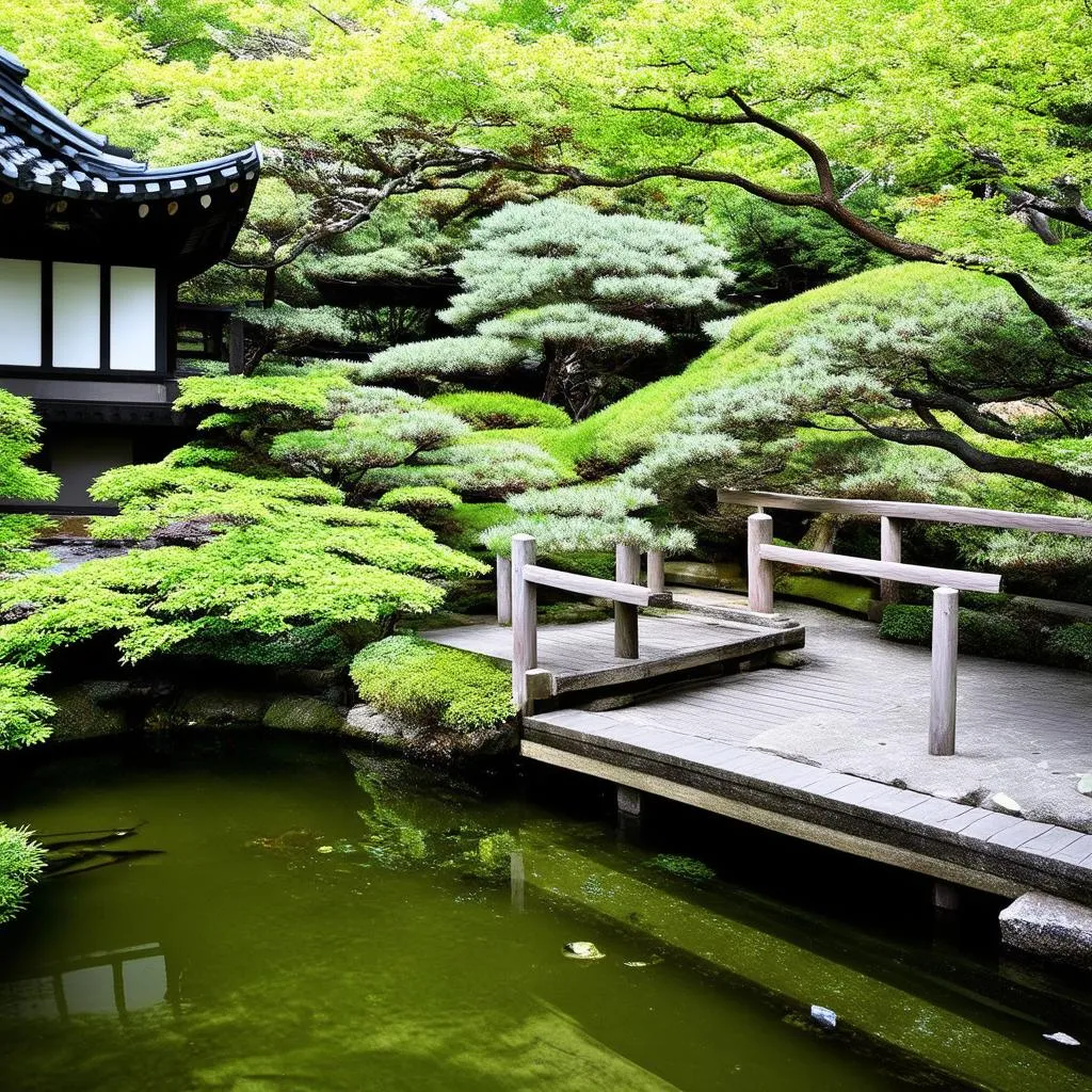 Tranquil Japanese Garden