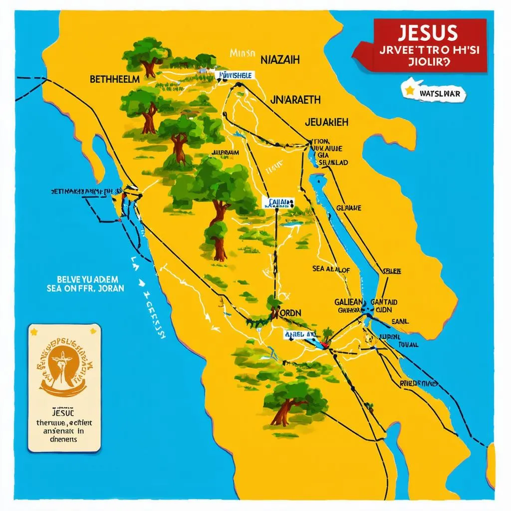 Unveiling the Ancient Paths: Where Did Jesus Travel Map?