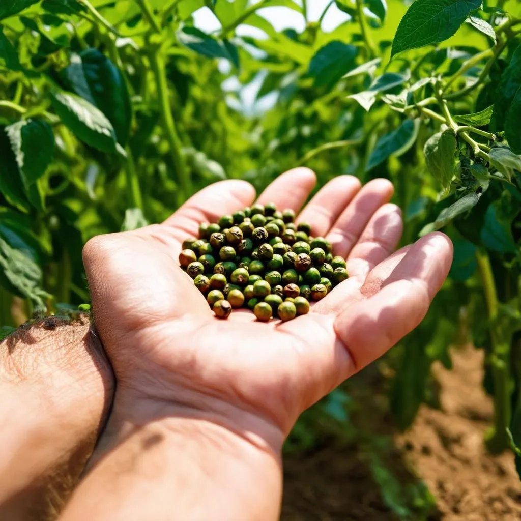 Freshly Harvested Kampot Pepper