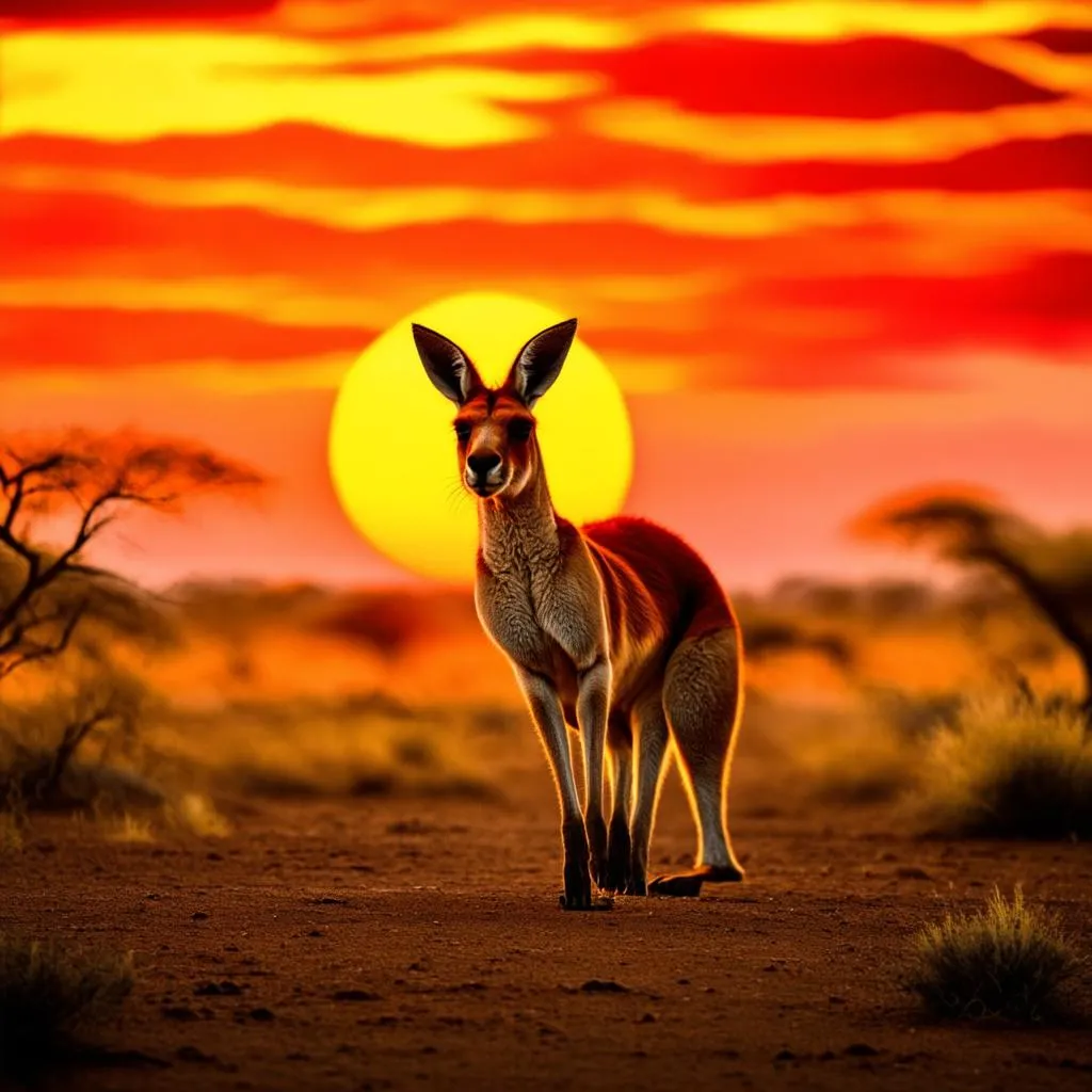 kangaroo in Australian Outback