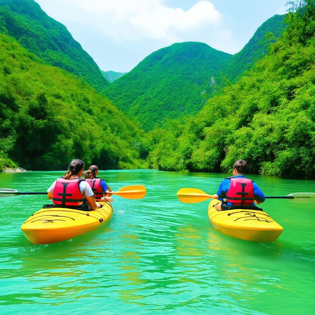 Kayaking adventure on Chay River