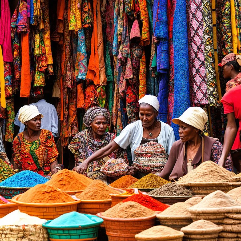 colorful market