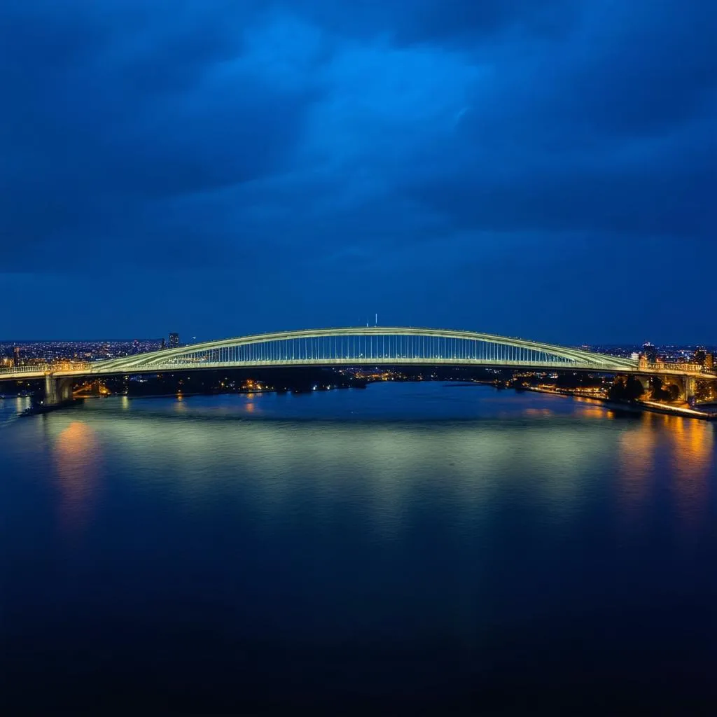 Key Bridge at Night