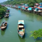 Kim Son Floating Village Scene 1