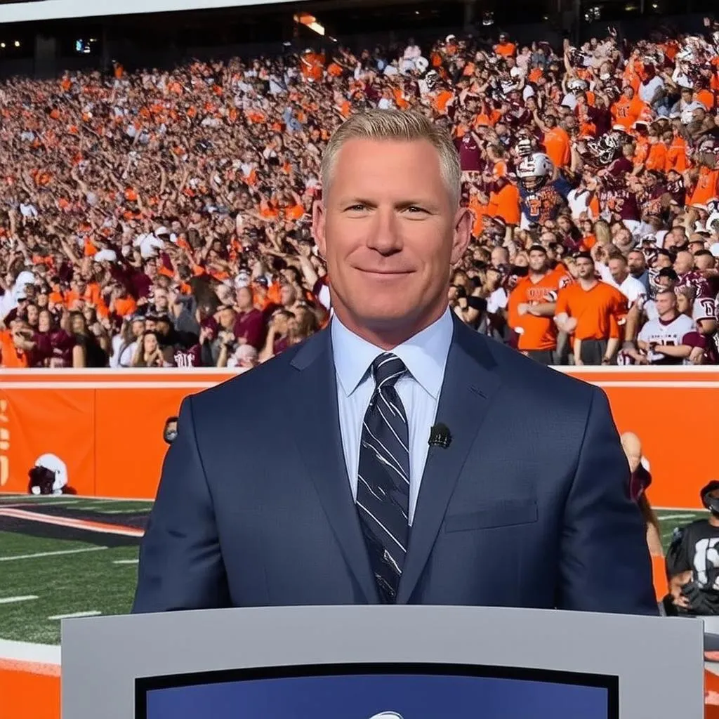 Kirk Herbstreit on ESPN set