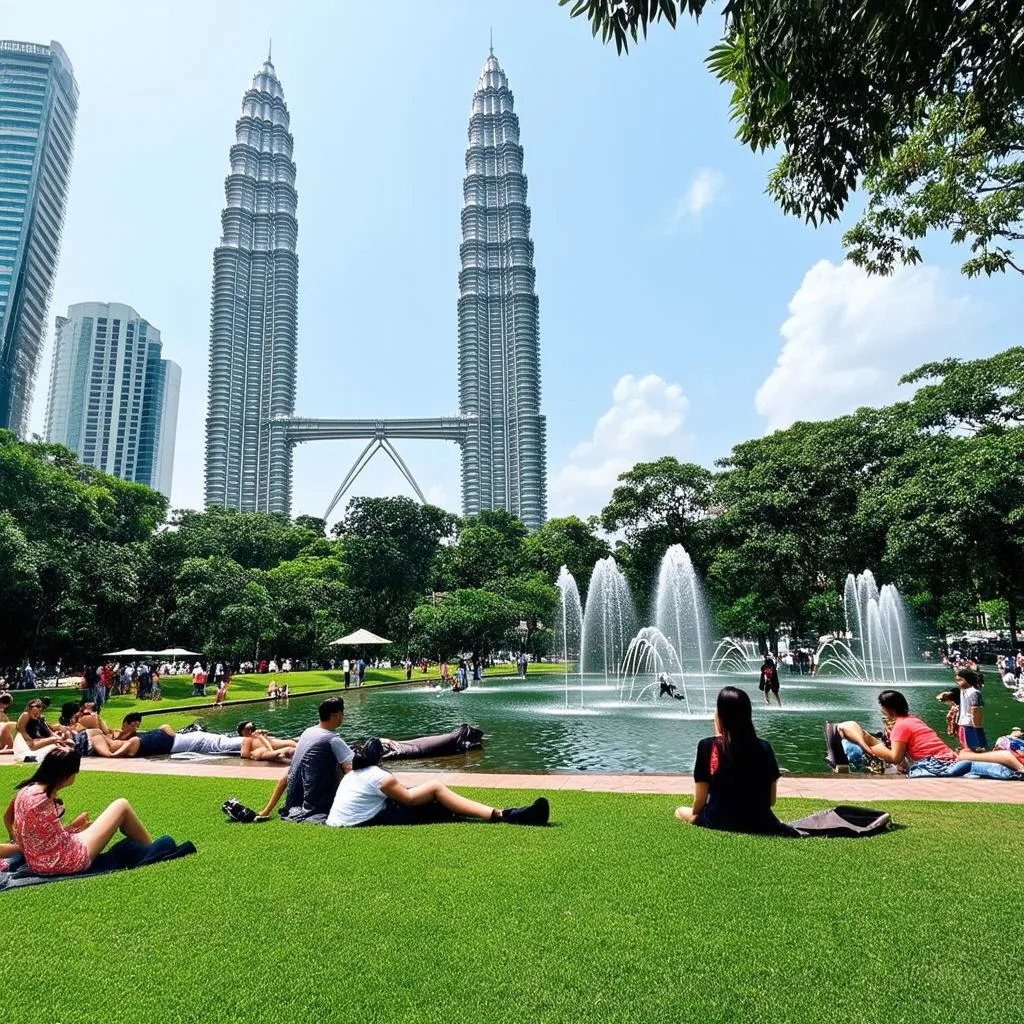 KLCC Park in Kuala Lumpur