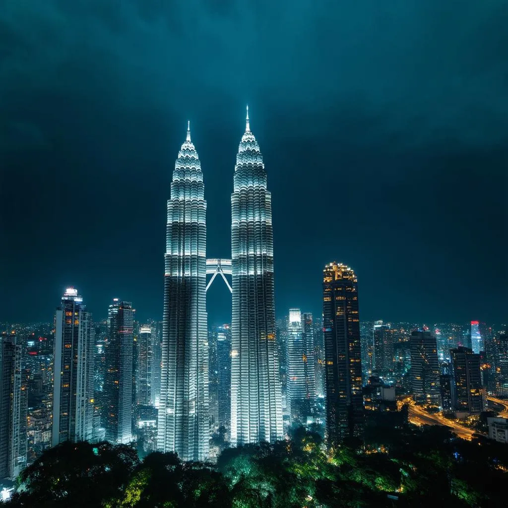 Kuala Lumpur Cityscape at Night