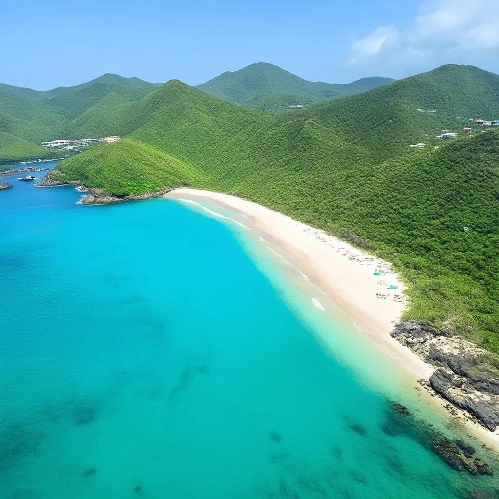 pristine beach in vietnam