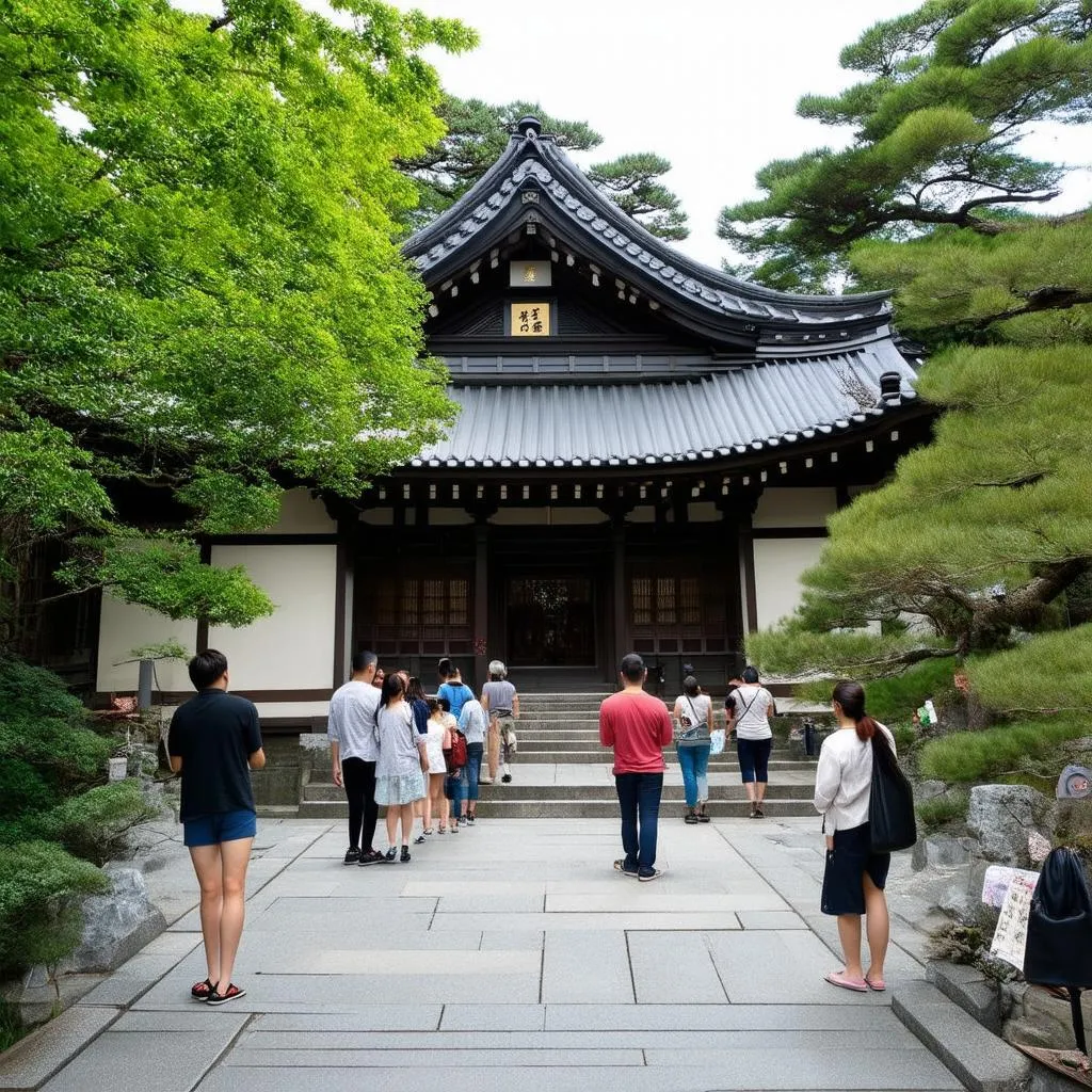 Traditional Japanese temple