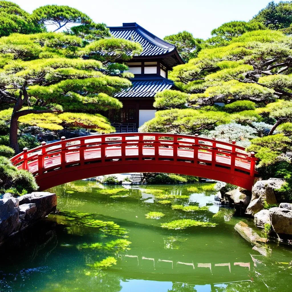 Tranquil Temple Garden in Kyoto