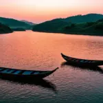 Tranquil Sunset over Lak Lake