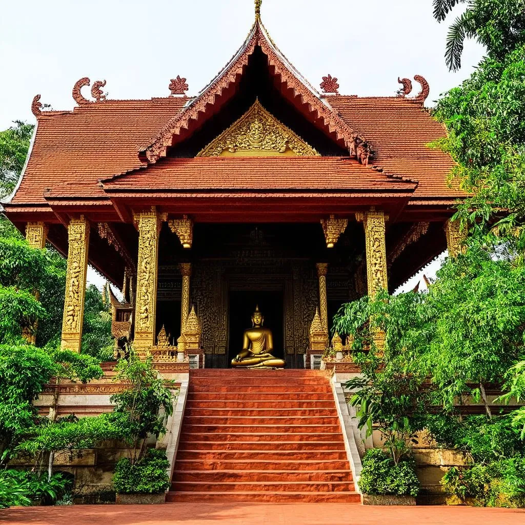 Buddhist temple in Laos