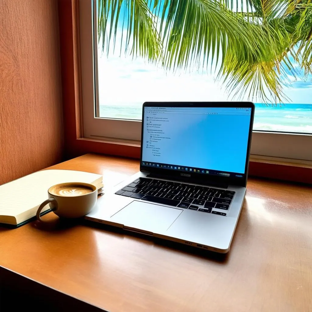 digital nomad workspace