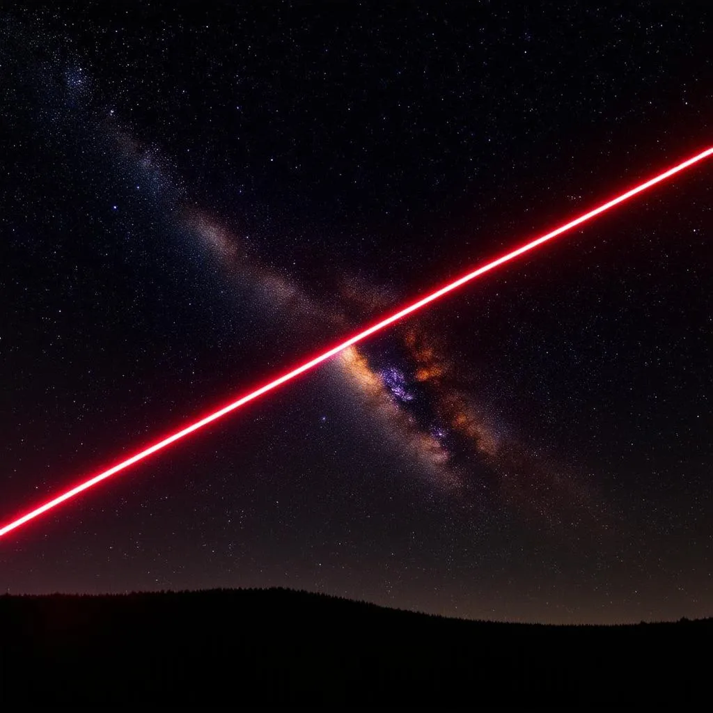 Laser Beam in Space