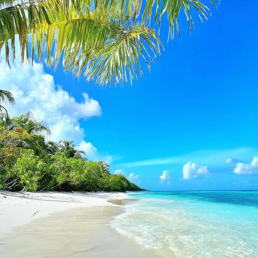 Peaceful Liberian beach