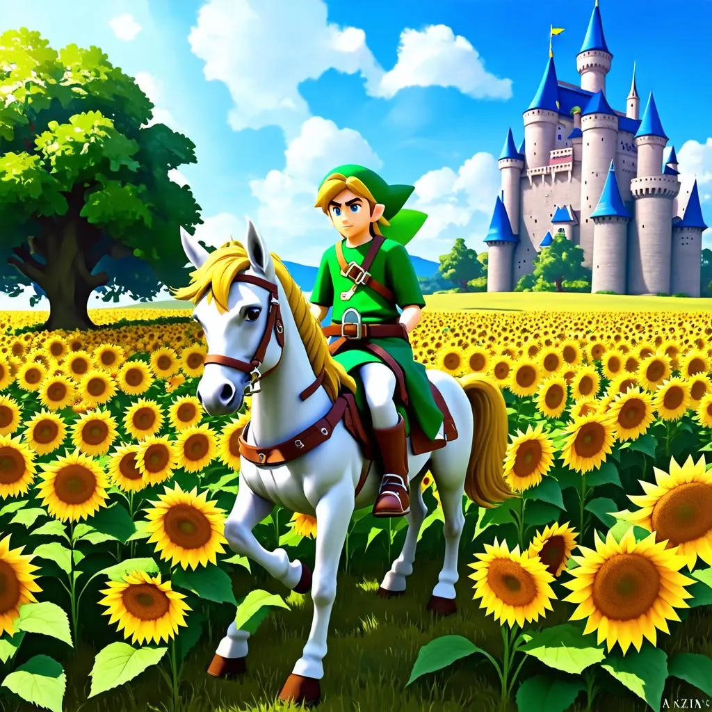 Link on Horseback