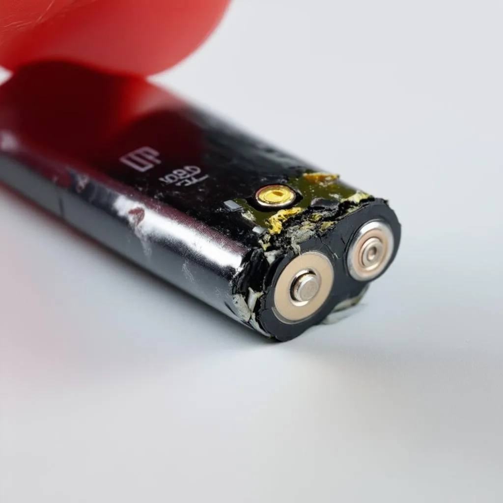 damaged lithium battery