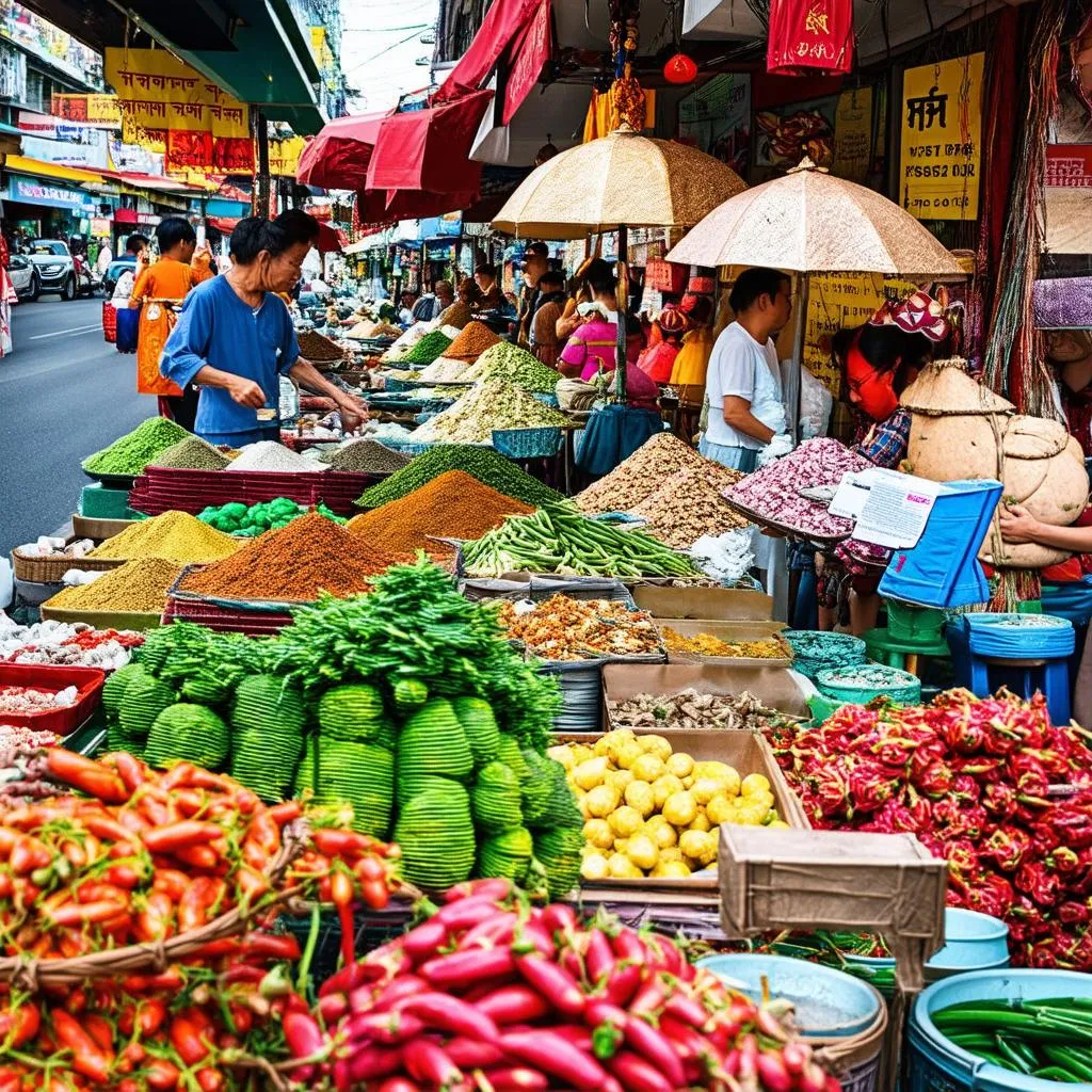 Bustling Local Market