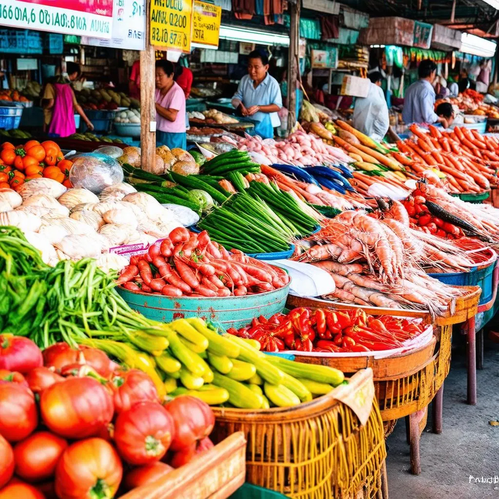 Bustling Market