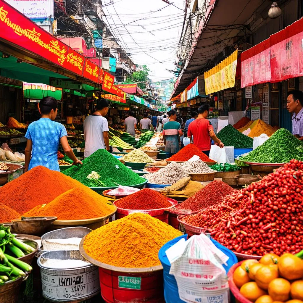 Bustling Local Market