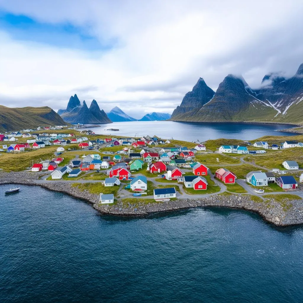 Lofoten Islands Aerial View