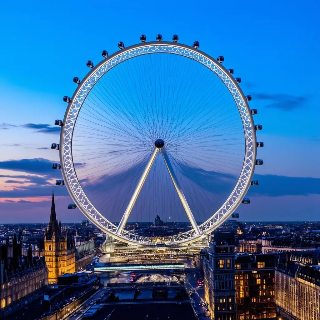 London Eye at night