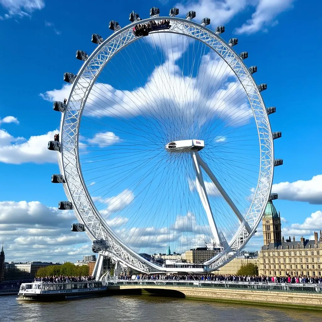 London Eye in August