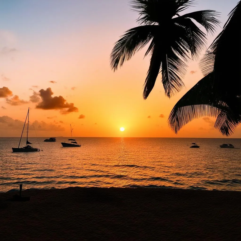 Phu Quoc Long Beach Sunset