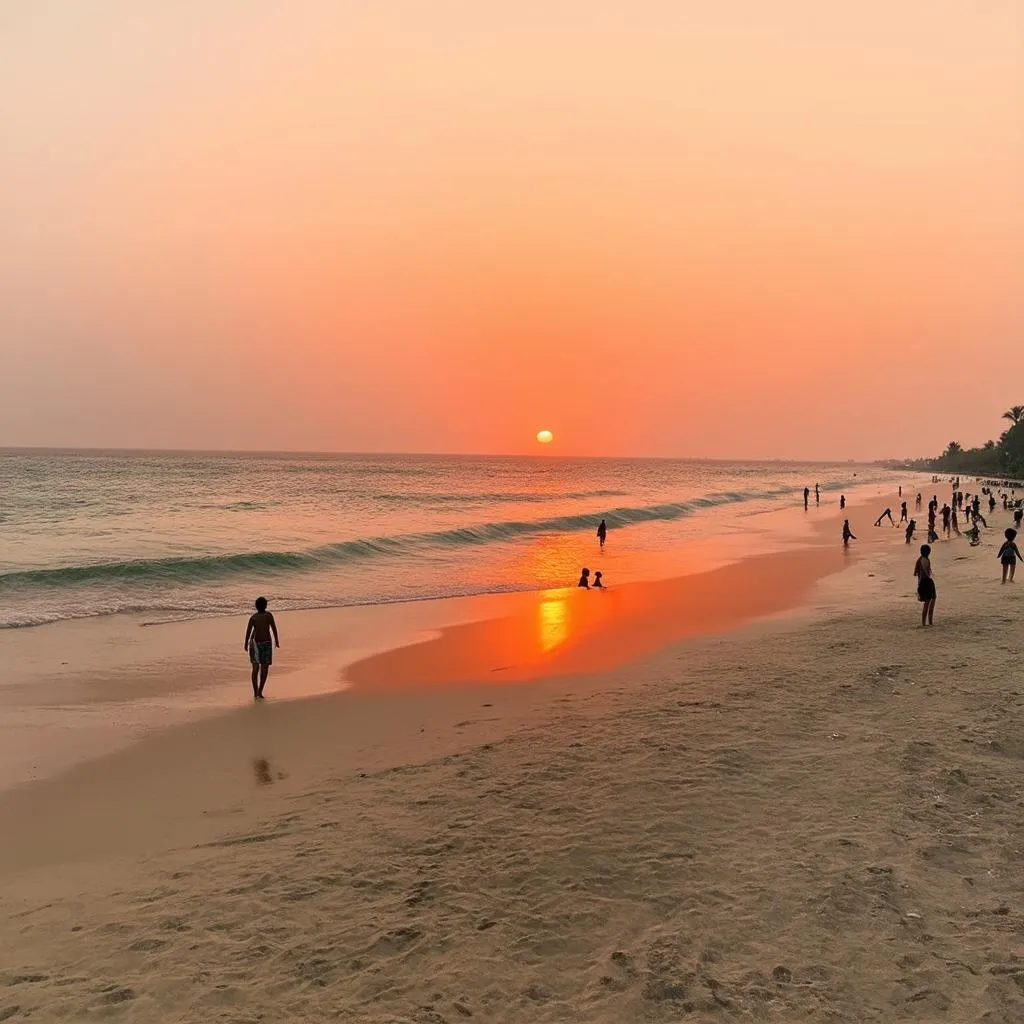 Long Hai Beach sunset