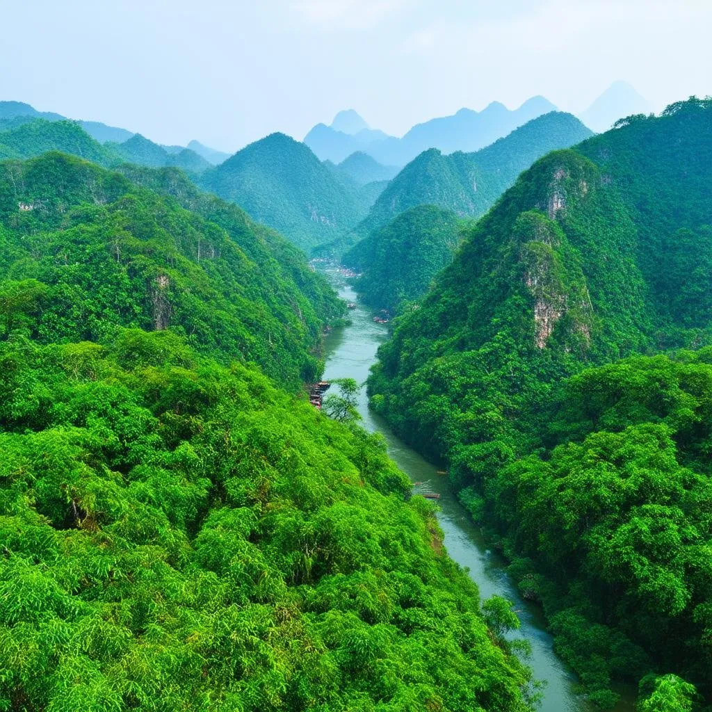 Scenic Long Viet landscape